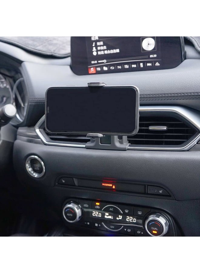 Zchan Phone Holder Fit for Mazda CX-5 2025-2017 Auto-Clamping Cradle,360°Rotation CX5 Electric Car Phone Mount Stand in Air Vent Apply to All 4-7 inch Phones. - Image 4