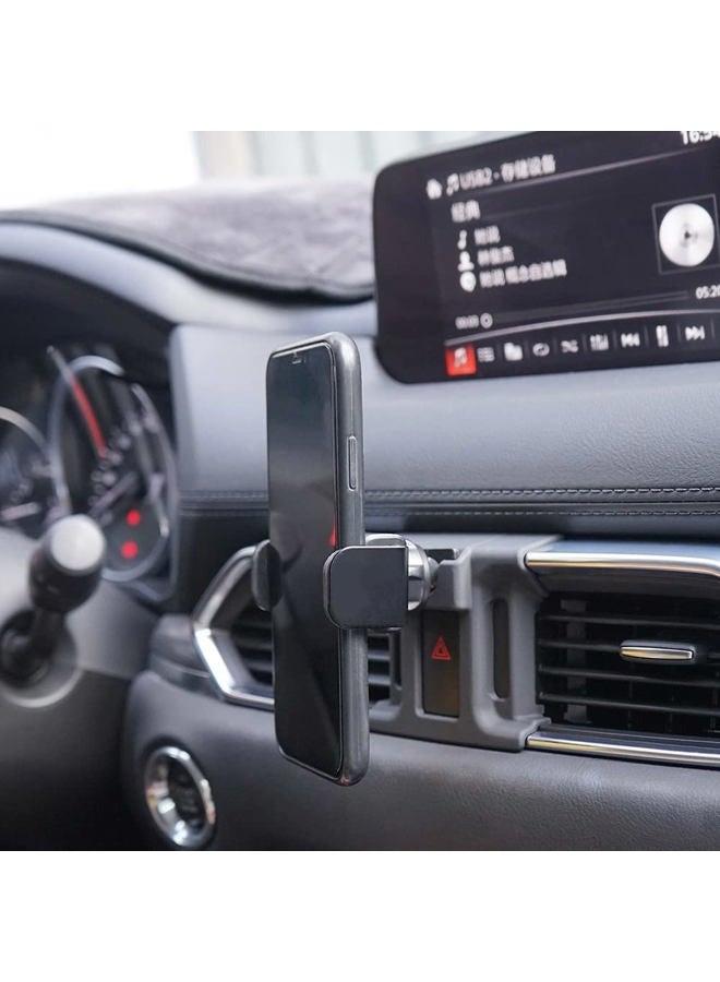 Zchan Phone Holder Fit for Mazda CX-5 2025-2017 Auto-Clamping Cradle,360°Rotation CX5 Electric Car Phone Mount Stand in Air Vent Apply to All 4-7 inch Phones. - Image 3