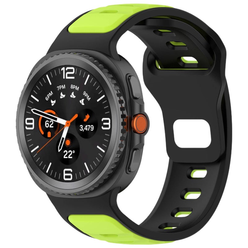 Adjustable Silicone Sport Smartwatch Band Compatible with Samsung Galaxy Watch 8 Classic with Fit Soft Strap and Quick Daily Replacement Gray - Image 2