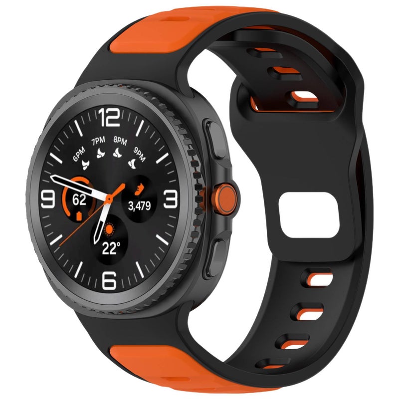 Adjustable Silicone Sport Smartwatch Band Compatible with Samsung Galaxy Watch 8 Classic with Fit Soft Strap and Quick Daily Replacement Gray - Image 5