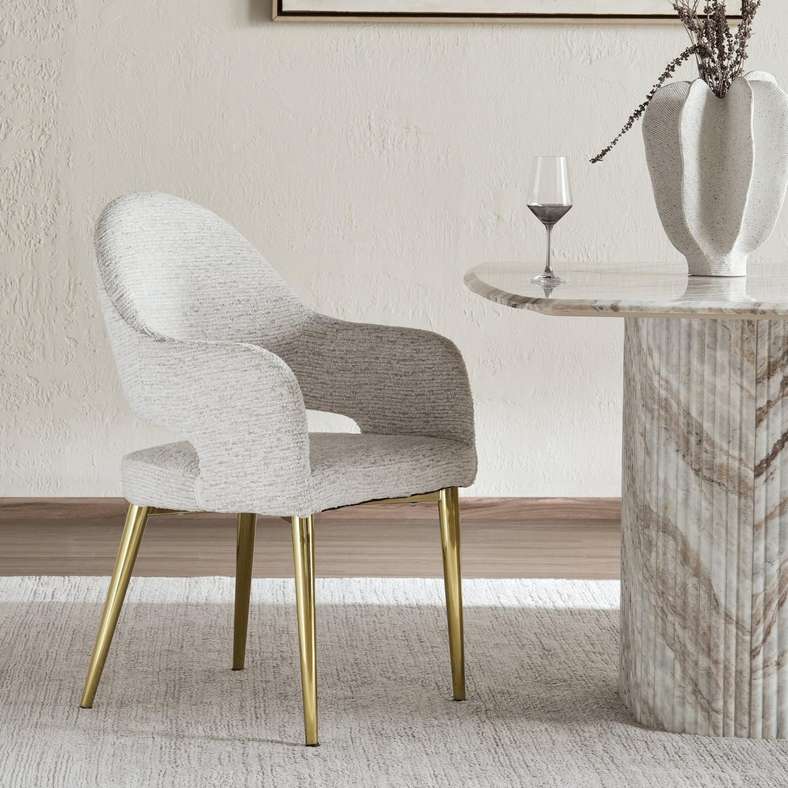 Pan Home SYRAH DINING CHAIR - WHITE - Image 1