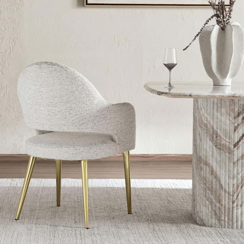 Pan Home SYRAH DINING CHAIR - WHITE - Image 3