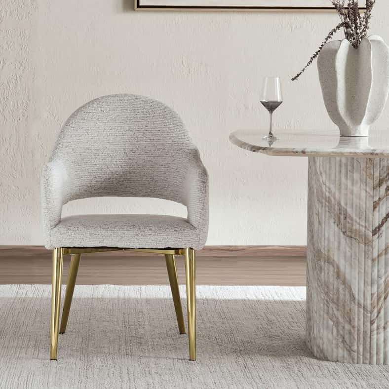 Pan Home SYRAH DINING CHAIR - WHITE - Image 2