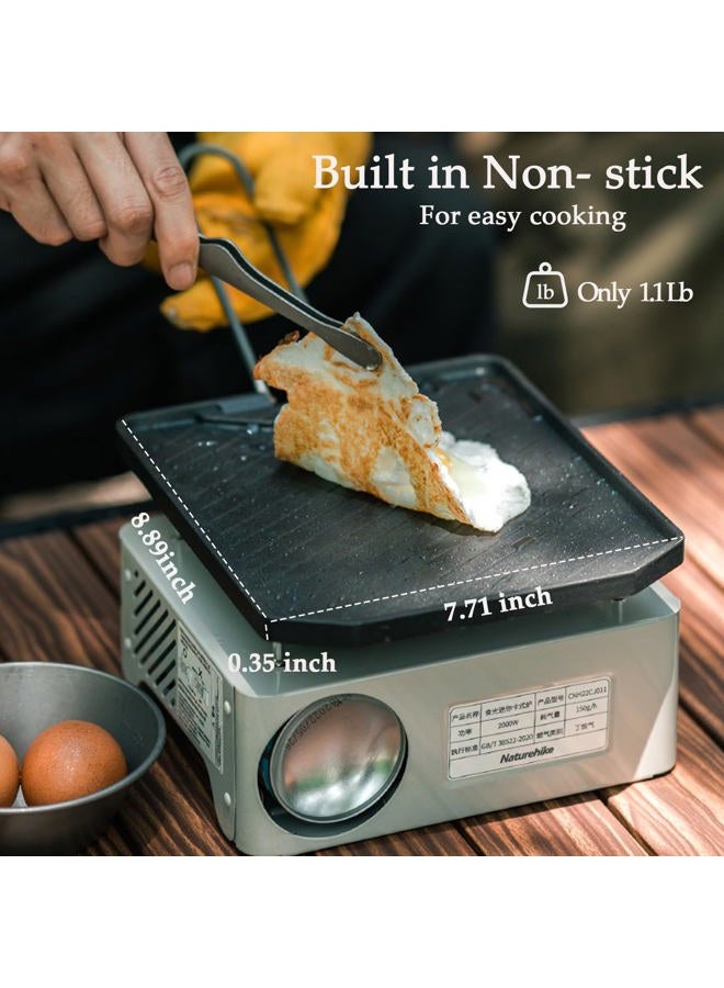 windhike Naturehike Camping Frying Pans Nonstick for Camping with Folding Handle Cooking Portable Camp Grill Pan Cookware Camping Skillet for Outdoor Backpacking Camping Picnic Hiking - Image 3