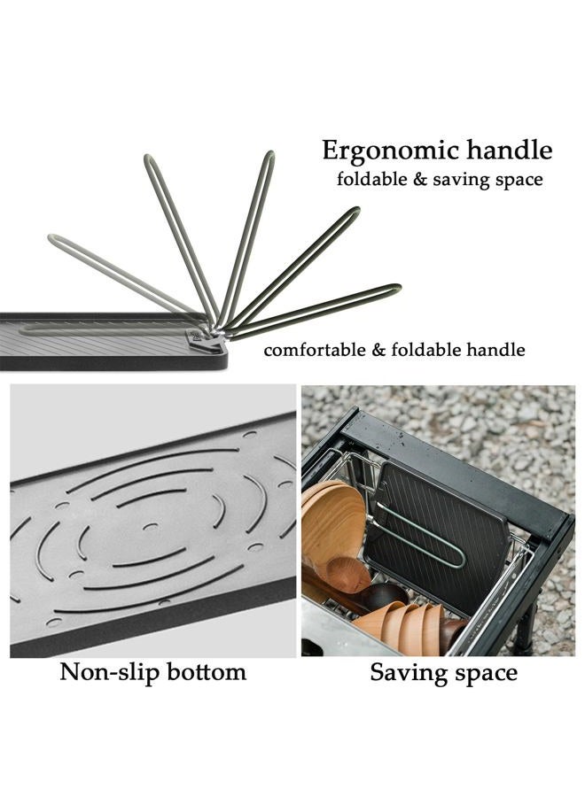 windhike Naturehike Camping Frying Pans Nonstick for Camping with Folding Handle Cooking Portable Camp Grill Pan Cookware Camping Skillet for Outdoor Backpacking Camping Picnic Hiking - Image 4