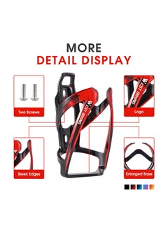 SYOSI Bike Water Bottle Cage, 2 Pack Lightweight PC Water Bottle Holder, Durable Ultralight Plastic Water Drink Holder Rack, for Bicycle, Cycling Bottle Holder Cages for MTB, Road Bike, Mountain Bikes  - Image 4