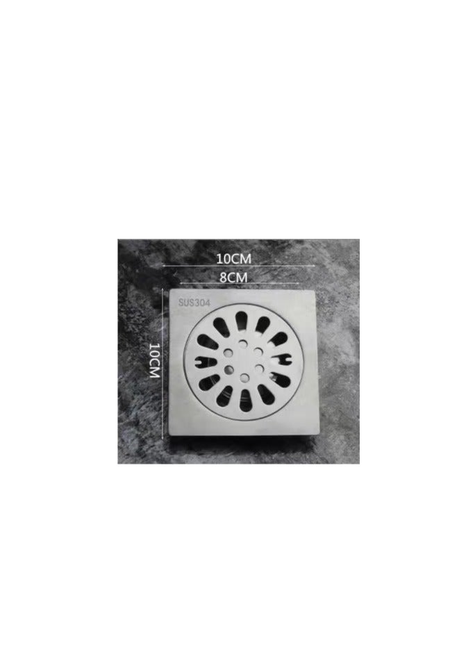 Deodorant Drain Core, 2 Pcs Anti Odor Floor Drain Plug Floor Drain Cover, One-way Drainage Design Wear-resistant and Anti-corrosion Anti-blocking Bathroom Kitchen Filter,10cm*10cm  - Image 5