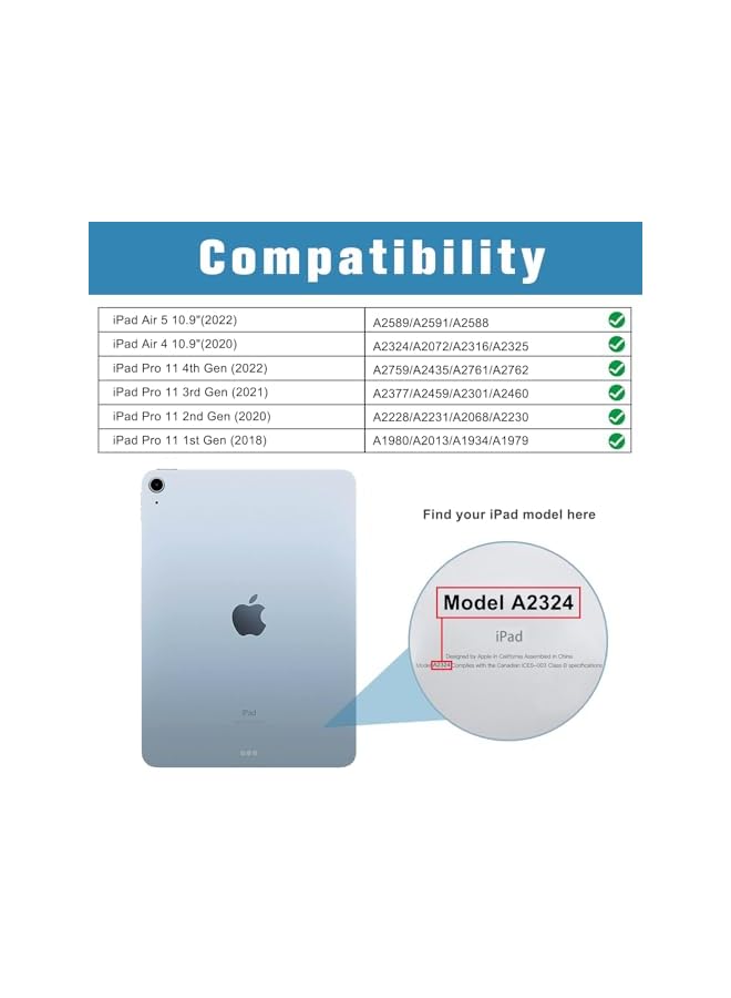 Procases 2 Pack Ipad Air 5Th 2022 Ipad Air 4Th 2020 Ipad Pro 11 4Th 2022 3Rd 2021 2Nd 2020 1St 2018 Privacy Screen Protector Anti Spy Tempered Glass For 10.9 Ipad Air 5 4 Ipad Pro 11 Inch 4 3 2 1 - Image 2