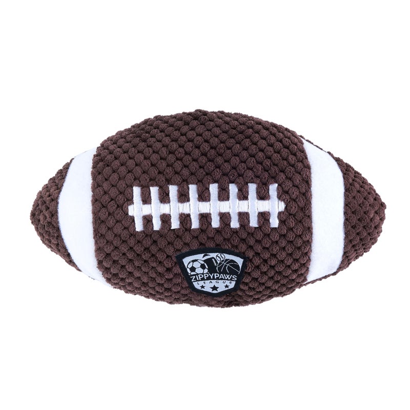 ZippyPaws SportsBallz Dog Squeaky Toys to Keep Them Busy Funny Plush for Small Medium Large Dogs Cute Stuffed Puppy Toy Pet Products Gift for All Breeds Interactive Squeaker Football - Image 2