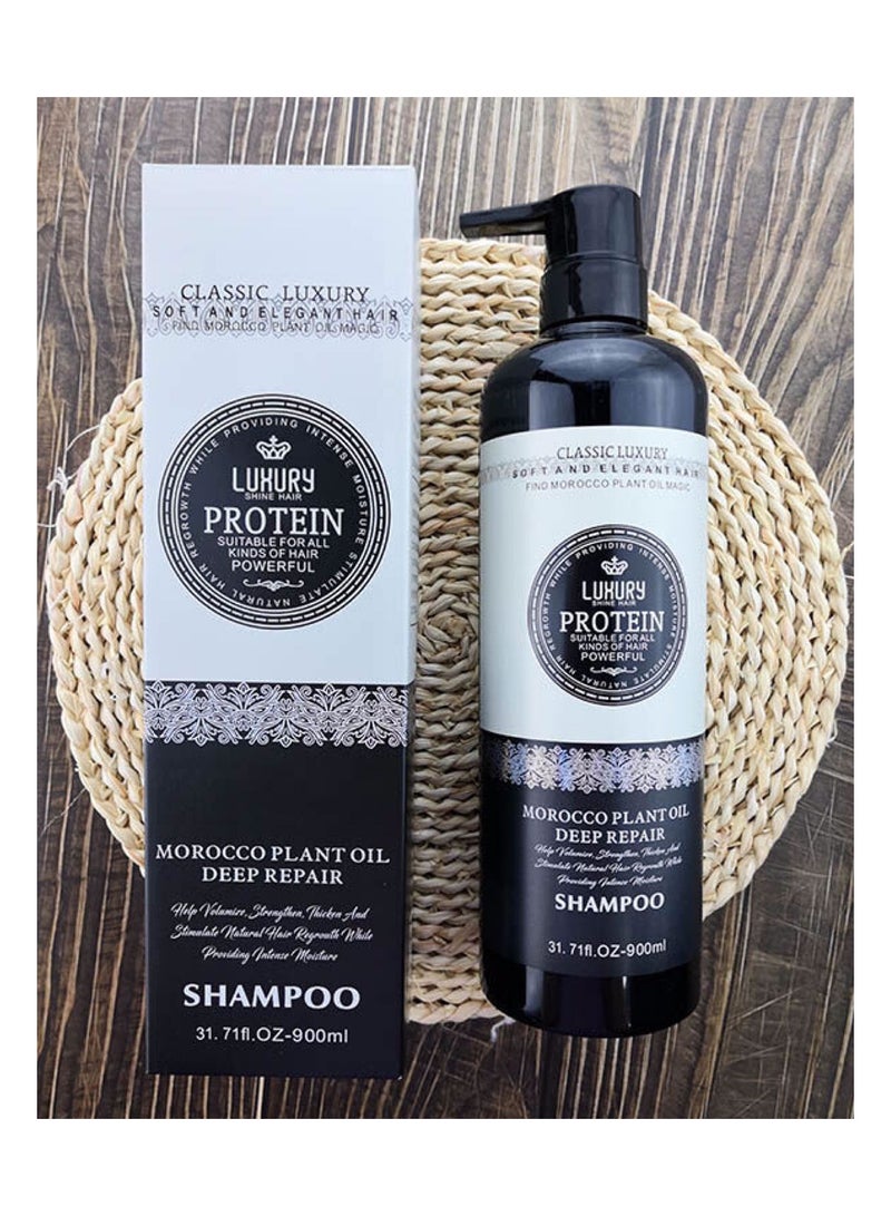 Luxury Protein Morocco Plant Oil Deep Repair Hair Care Shampoo 900ml - Image 3