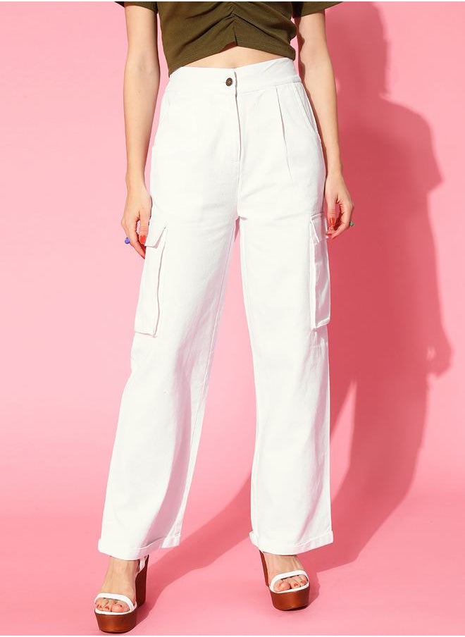 SASSAFRAS - Cargo Pocket Straight Pants with Pleats by Styli - Image 1