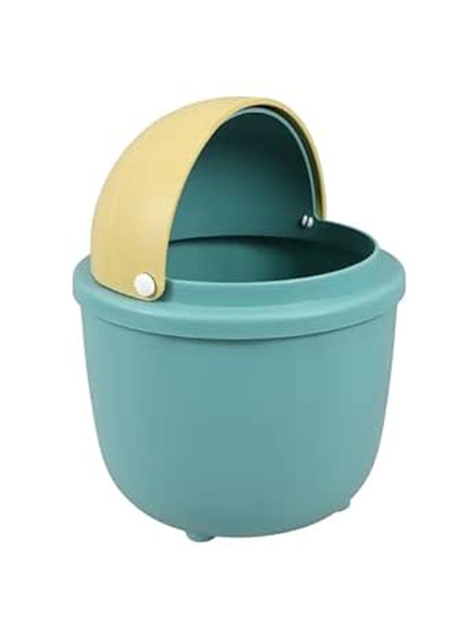 Small Cute Trash Can With Lid For Desktop Bathroom Office Bedroom Kitchen Countertop - Image 1