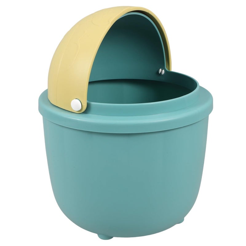 Small Cute Trash Can With Lid For Desktop Bathroom Office Bedroom Kitchen Countertop - Image 2