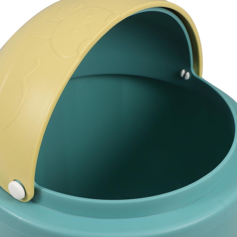 Small Cute Trash Can With Lid For Desktop Bathroom Office Bedroom Kitchen Countertop - Image 4