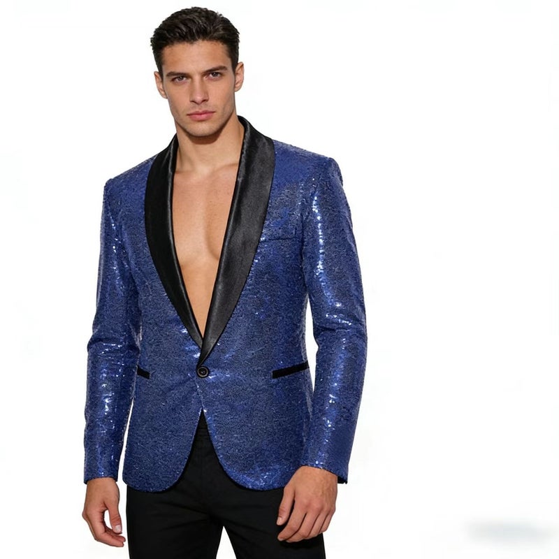 2025 New Shiny Sequin Jacket Purchasing Men'S Sequin Suit Blazer - Image 4