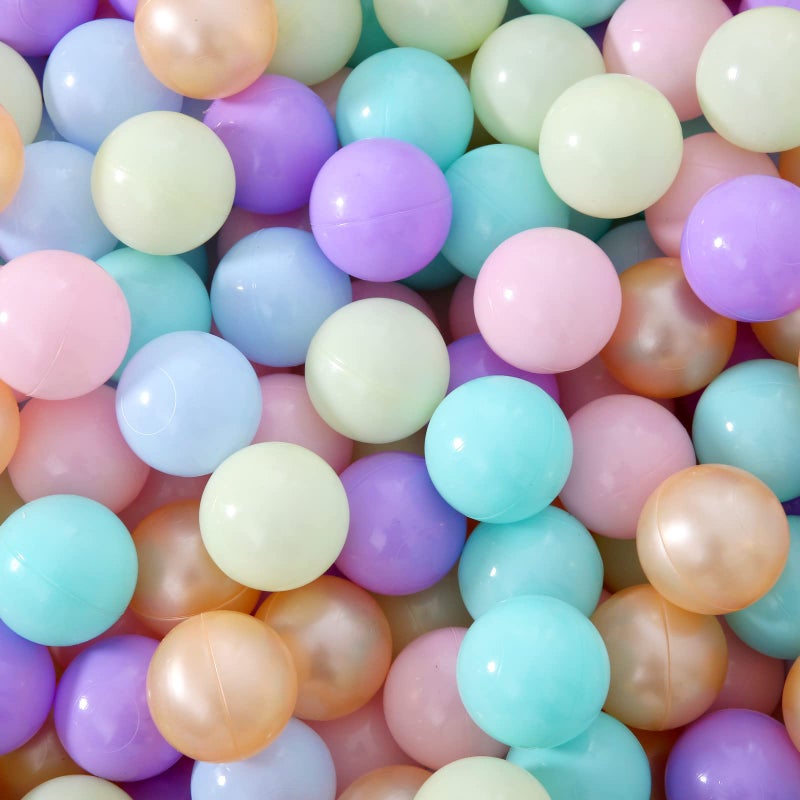 STARBOLO Ball Pit Balls for Toddlers Pack of 100 200 500 Crush Proof Plastic Toy Balls NonToxic NonPhthalates NonBPA 22Inch Balls for Ball Pit Party Decoration Photo Props - Image 3