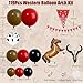 Ceeulvu Western Balloon Arch Kit Black Red Brown Cowboy Balloon Garland with Red Pennant Banner Cow Print Horse Bull Head Balloon for First Rodeo Birthday Country Western Party Decor - Image 4