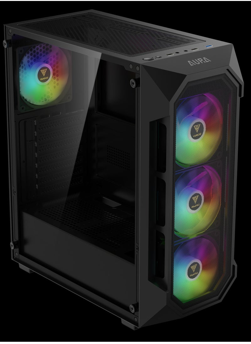 GAMDIAS AURA GC1 ELITE Mesh RGB Mid-tower Case  - Image 4