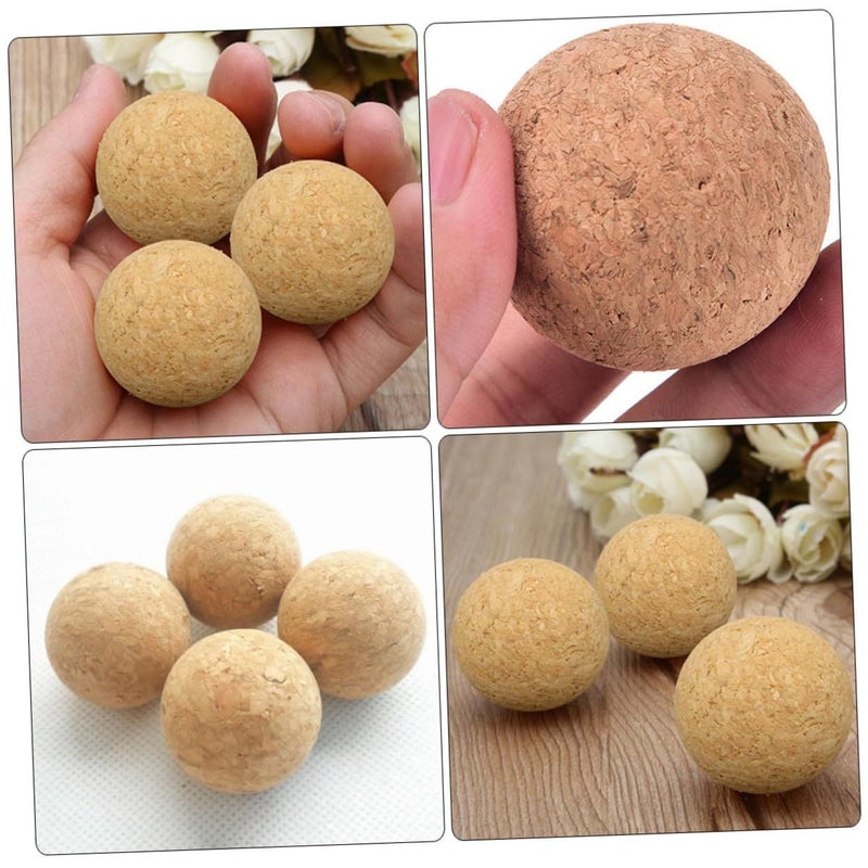 8 Wooden Cork Foosball Balls Small Soccer Table Replacement Accessories - Image 3