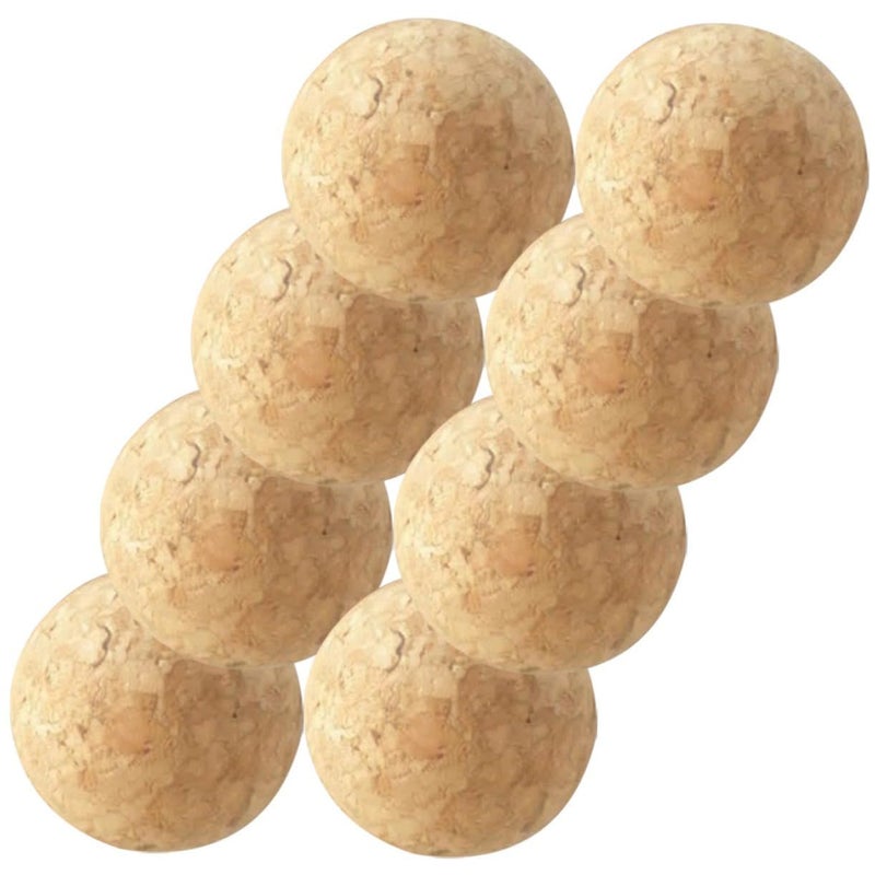 8 Wooden Cork Foosball Balls Small Soccer Table Replacement Accessories - Image 2