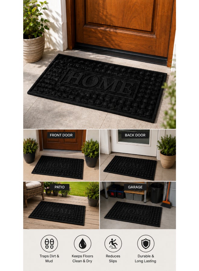 Home auraa Home Guard Doormat  40x60cm | Non Slip Rubber Material | Indoor Outdoor Durable Entrance Doormats - Image 1