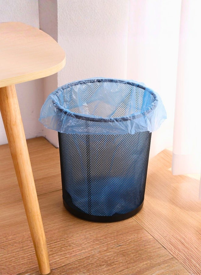 تريدجيت سلة مهملات شبكية سلكية مستديرة بلون أسود - سلة نفايات فولاذية متينة للمكتب والمنزل وغرفة النوم سلة مهملات عصرية جيدة التهوية مع قاعدة معززة - Image 3