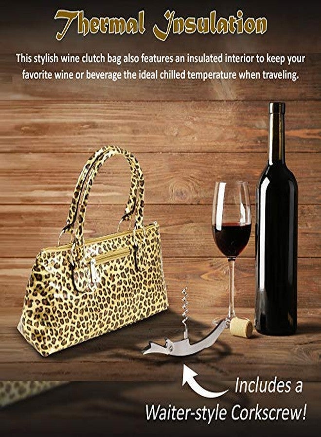 PRIMEWARE Cheetah Wine Clutch - Image 4