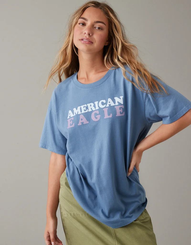 American Eagle AE Oversized Graphic Tee