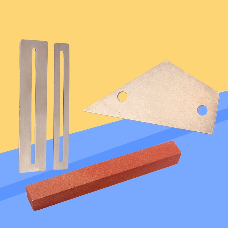 Stainless Steel Guitar Fret Sanding Leveling Tool Beam Lever Fret Protectors Millstone Shims Guitar Repair Tool Maintenance Tool Luthier Tools for Luthier Guitarist - Image 4