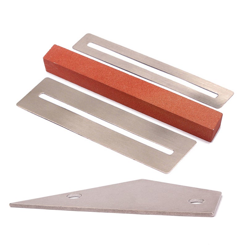 Stainless Steel Guitar Fret Sanding Leveling Tool Beam Lever Fret Protectors Millstone Shims Guitar Repair Tool Maintenance Tool Luthier Tools for Luthier Guitarist - Image 1
