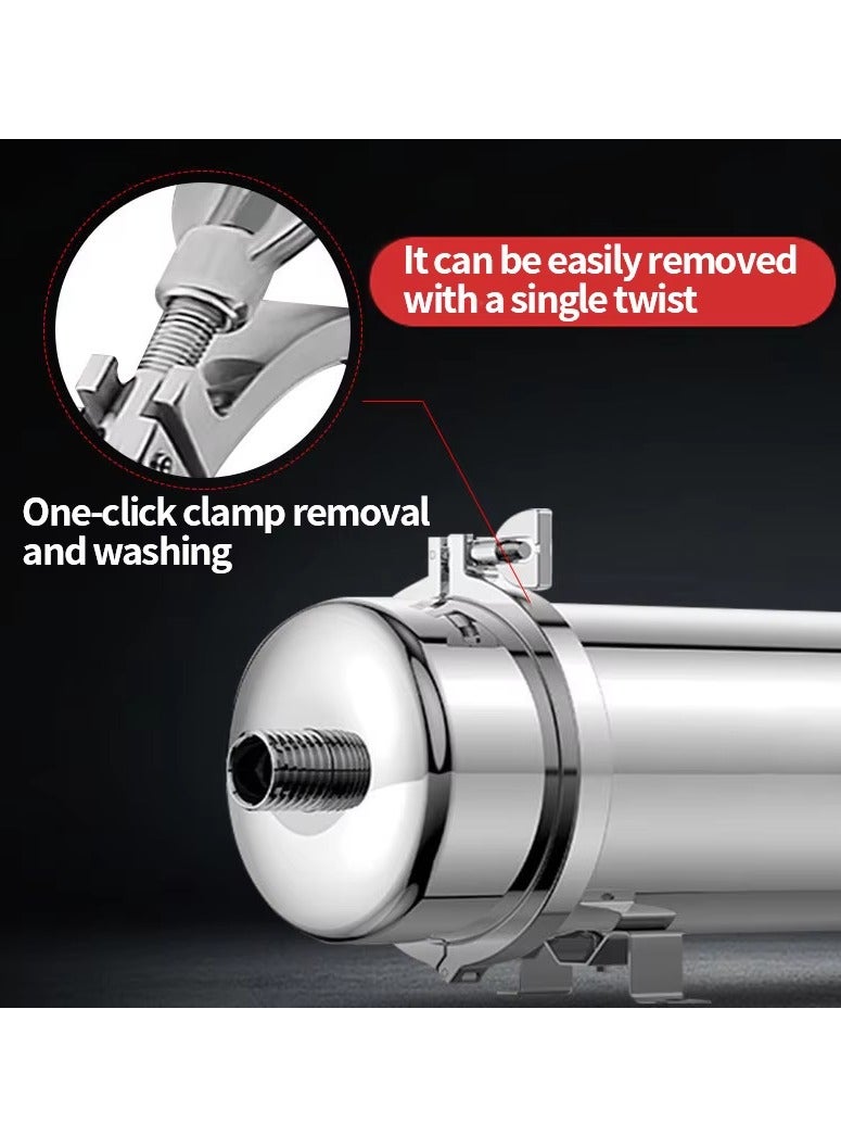 304 آلة تنقية مياه الفولاذ المقاوم للصدأ سعة 1000 لتر / ساعة في الهواء الطلق قابل للغسل PVDF UF غشاء مرشحات المياه - Image 3