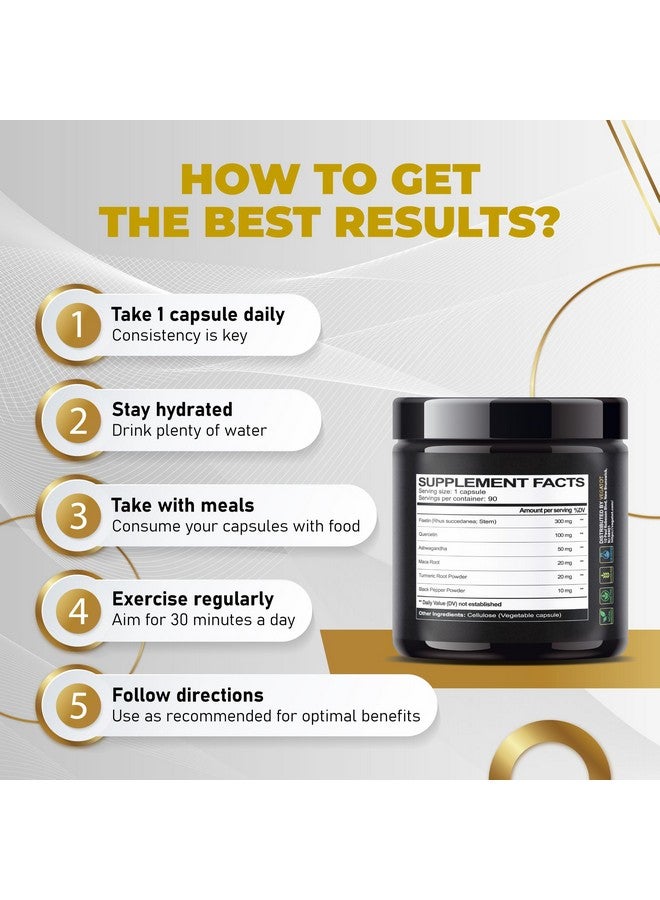 VEGATOT Fisetin High Purity 98%% **USA Made and Tested** (Similar to Apigenin Luteolin Quercetin) with Quercetin Ashwagandha Maca Root Turmeric - Promote Healthy Aging, Energy, Immune Support - Image 5