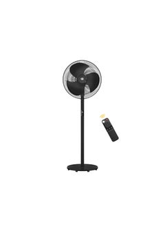 Generic atomberg Stelios Pro 400mm Pedestal Fan for Home | High Speed Stand Fan| LED Display | 6 Speeds | Remote with Oscillation,Timer,Sleep | Induction Motor | 1+1 Year Warranty (Midnight Black)  - Image 1