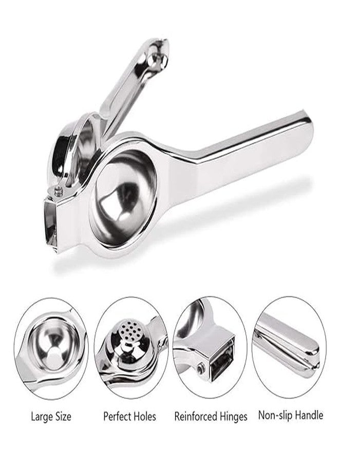 Awadh Stainless Steel Pakkad & Lemon Squeezer/Hand Juicer & Egg Whisk/Egg Beater & Roti Chimta/Utility Tong for Kitchen Silver (Pack of 4) - Image 5
