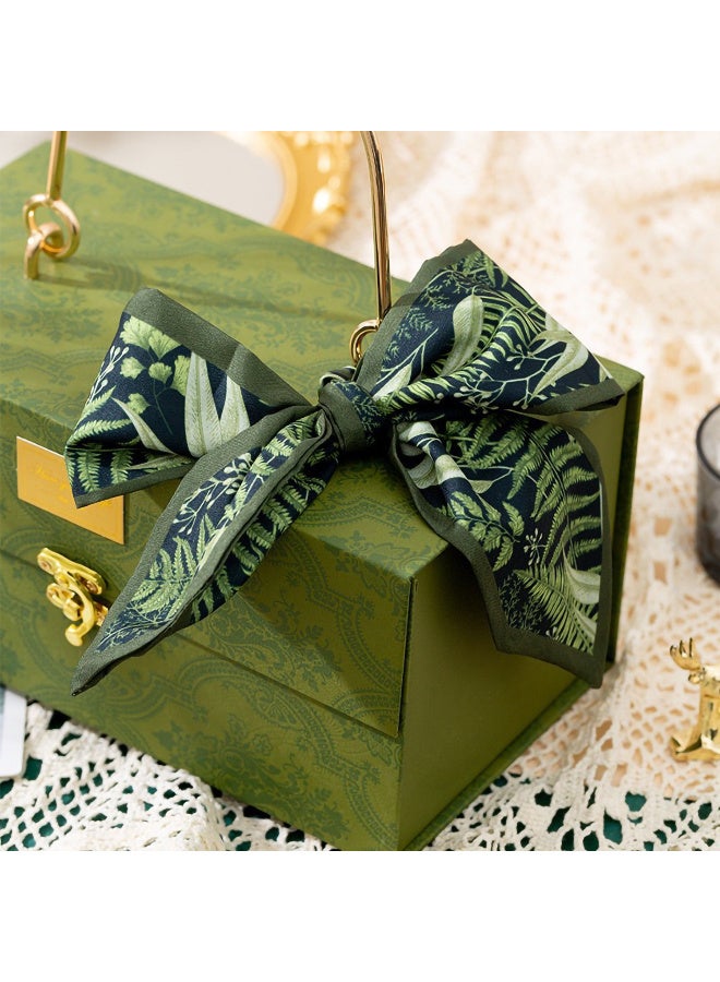 Relex Green Gift Box, Elegant Gift Box with Ribbon, Candy Boxs for Ramadan, Birthdays, Mother's Day, Weddings, Party (25x14x12cm) - Image 3