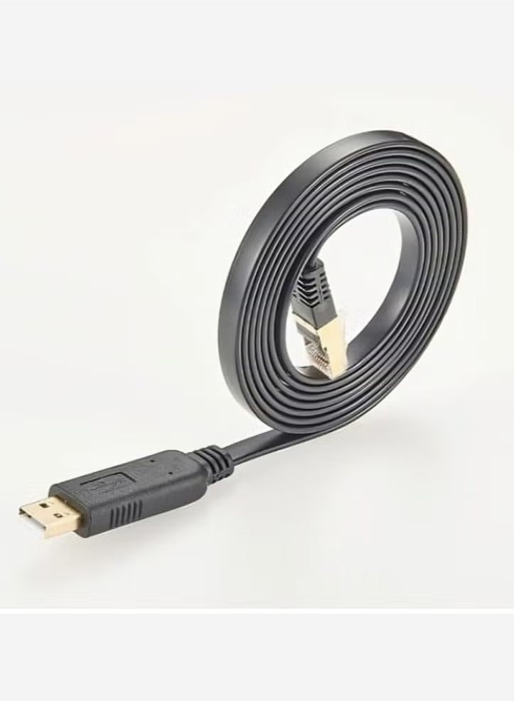 USB To RJ 45 Controller CONSOLE Cable 1.5m For Cisco Router - Image 1