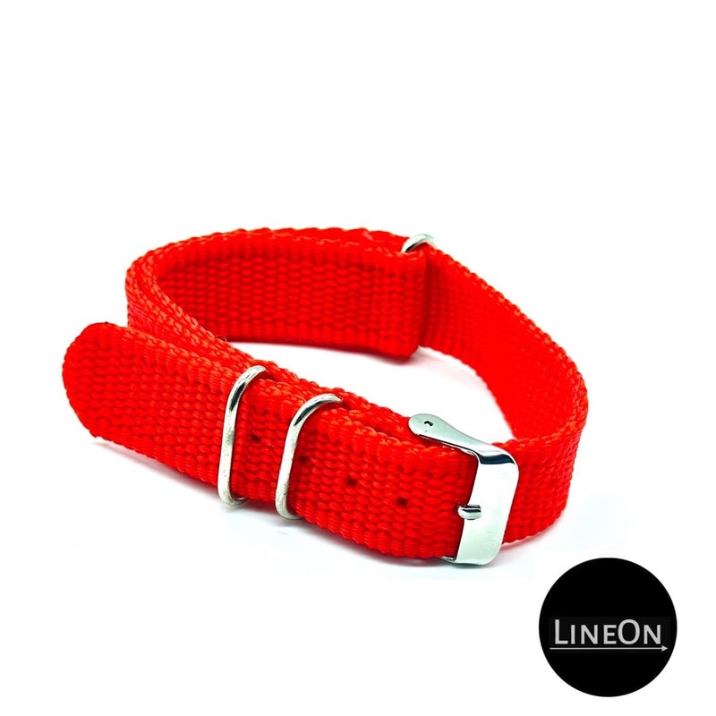 Lineon 'BANL' 18mm Nylon Vintage Style NATO Watch Strap ONE WAY NATO Nylon STRAP Compatible for Titan Fossil Casio & All 18mm Lug Watches (Tool & Pins Include) - Image 4