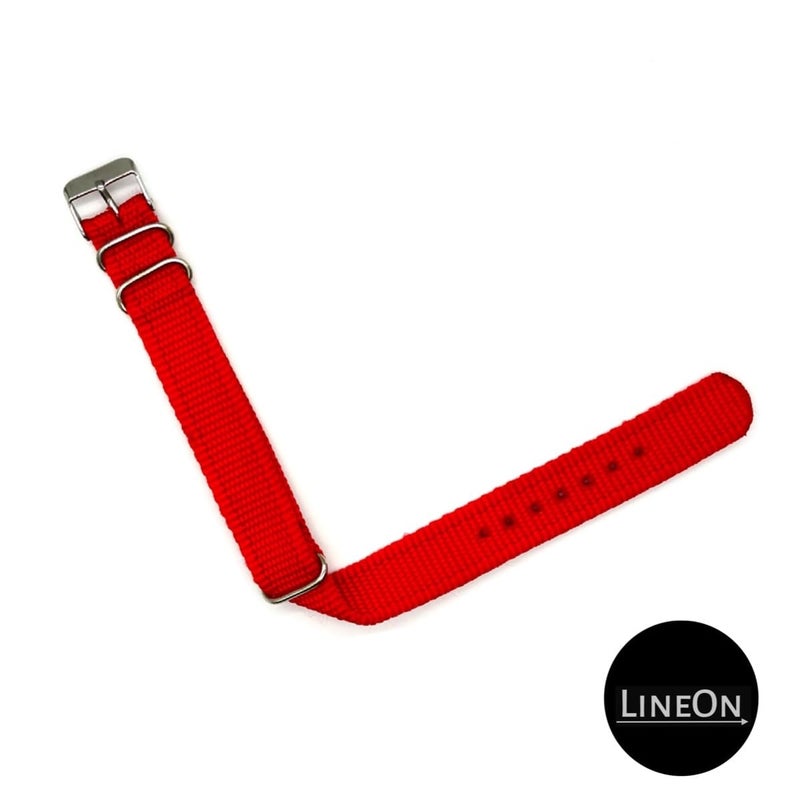 Lineon 'BANL' 18mm Nylon Vintage Style NATO Watch Strap ONE WAY NATO Nylon STRAP Compatible for Titan Fossil Casio & All 18mm Lug Watches (Tool & Pins Include) - Image 3
