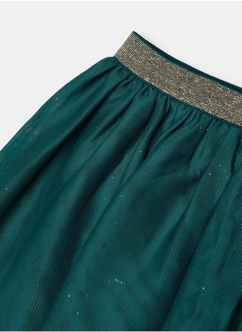 Okaidi Green Skirts for Girls  - Image 3
