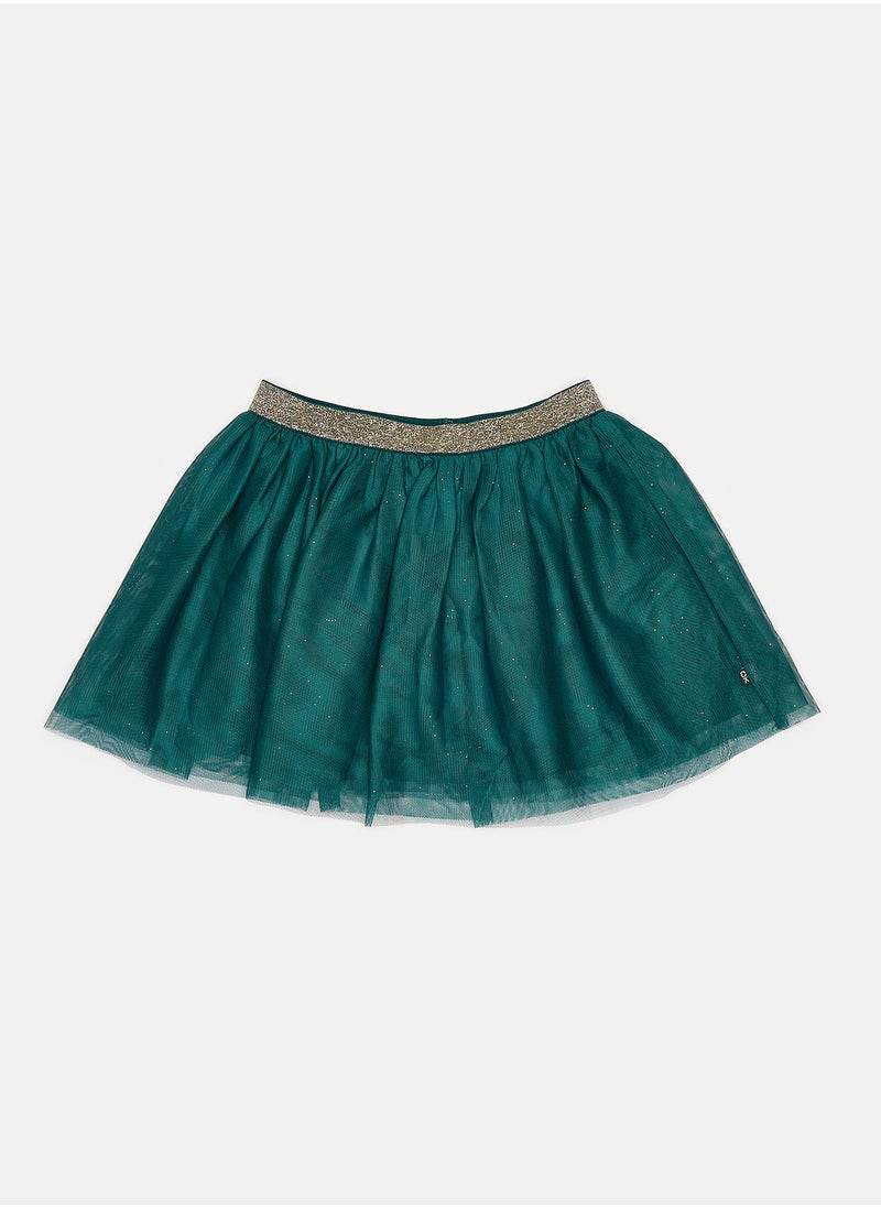 Okaidi Green Skirts for Girls  - Image 1