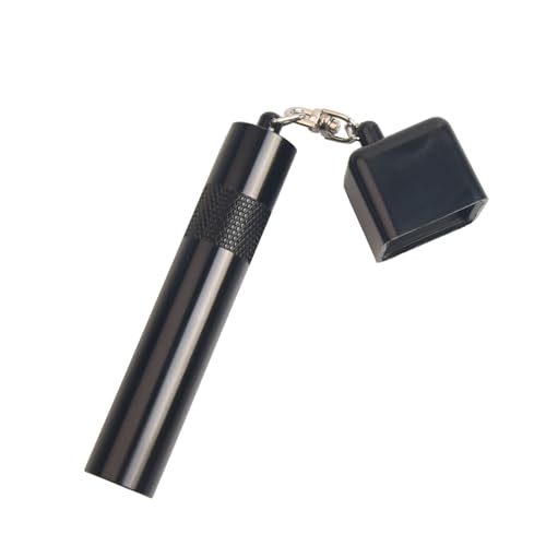 LAKE OF FIRE 3-in-1 Snooker/Pool Cue Tip Shaper with Repair Tool, Cue Tip Storage, and Billiard Chalk Holder(Black) - Image 1