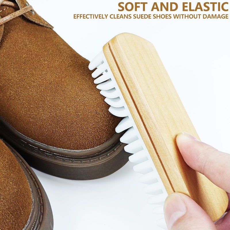 Gmeily 3Pcs Suede Shoe Brush and Eraser Suede Nubuck Cleaning Brush for Shoes - Image 3