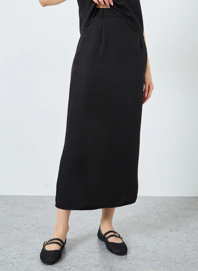 تايك تو طقم منسق من تنورة وبلوزة بدون أكمام