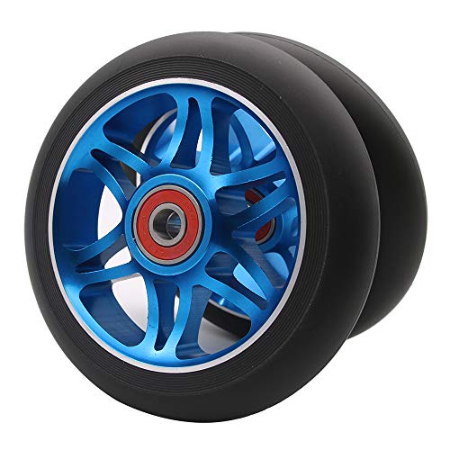 Z-FIRST 2PCS 110mm Pro Scooter Wheels with Abec 9 Bearings Fit for MGP/Razor/Lucky Pro Scooters (Blue) - Image 1