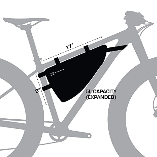 Serfas Ark Expandable Half-Frame Bicycle Bag (Black) - Image 5