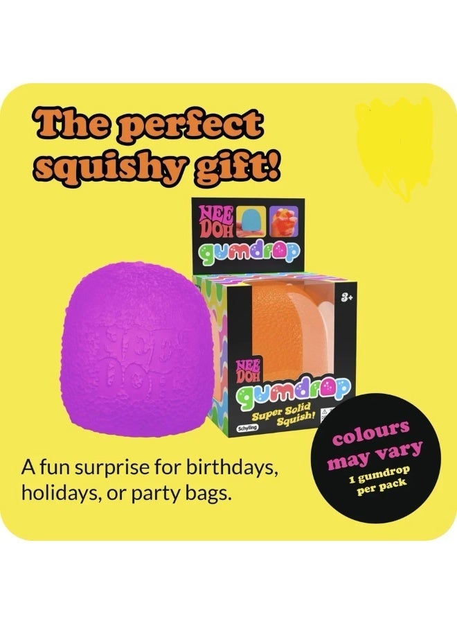 Schylling NeeDoh Gumdrop Squishy Fidget Toy, Sweetie-Themed Schylling Stress Ball, Kids' Sensory Toys for Anxiety Relief, Safe Non-Toxic Dough Material(Purple) - Image 2
