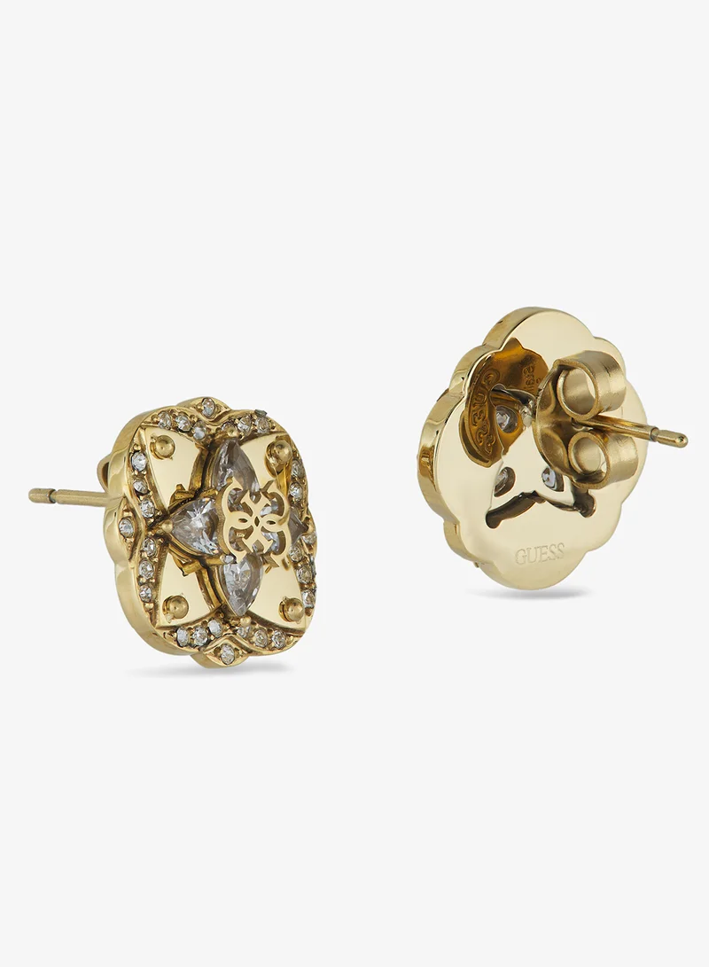 GUESS Wild Flower Logo Earrings