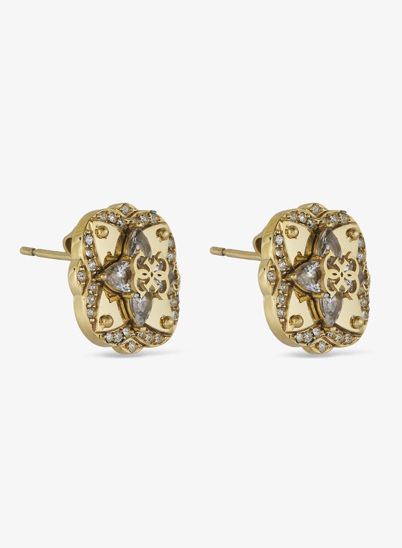 GUESS Wild Flower Logo Earrings - Image 1