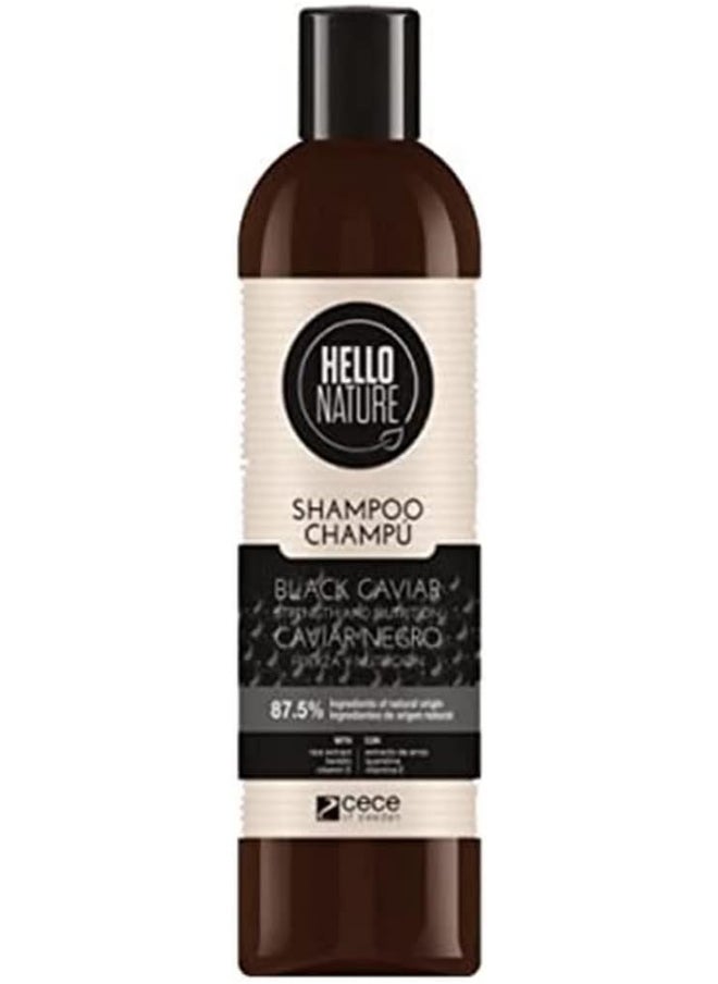 HELLO NATURE - Shampoo Black Caviar 300 Ml - Image 1
