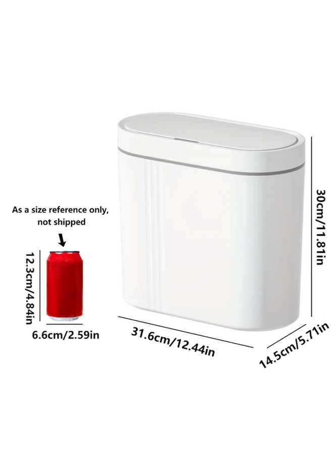 1pc Modern Automatic Sensor Trash Can 4 76gal Large Capacity Smart Bin Hands Free Operation Infrared Sensor Lid Battery Powered Low Voltage Wireless Communication Hygienic Use Home Office Compatible With Smart Home Black - Image 3